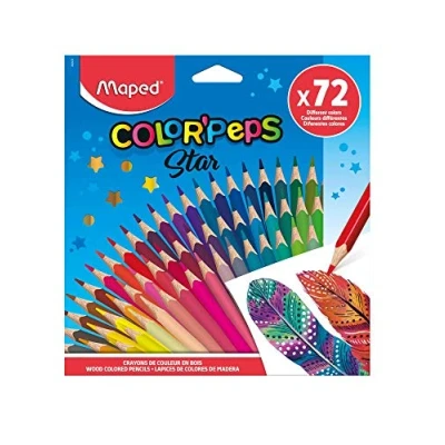 Afbeelding van Maped COLOR&#039;PEPS STAR kleurpotloden in kartonnen doos x72