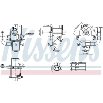 Afbeelding van EGR klep NISSENS 98264