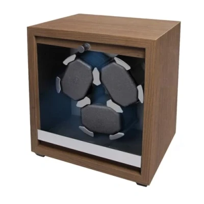 Afbeelding van Olvy Time Watchwinder Hout 3 Horloges Horloge Opwinder Met LED Verlichting Horlogebox
