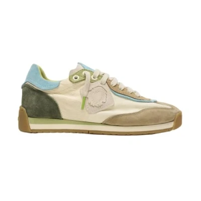 Afbeelding van Satorisan Ensō Gaia Casual Sneakers Unisex Vintage Leer en textiel Kleur Pampas Talisman Maat 38