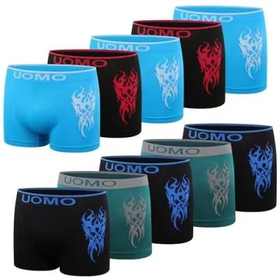 Afbeelding van L&amp;K 1601 boxershorts voor jongens, vanaf 7 jaar, van comfortabele microvezel, zonder storende zijnaden, Flm 10