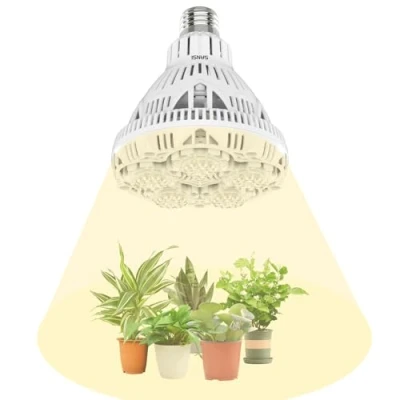 Afbeelding van SANSI Led lamp, 24 W, komt overeen met 300 E27, voor kamerplanten, kweeklamp, volledig spectrum verlichting en teelt van bloemen planten