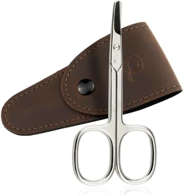 Image de marQus ciseaux à ongles de Solingen avec lame arrondie et étui pour une coupe précise des ongles, adaptés comme bébé ou enfants
