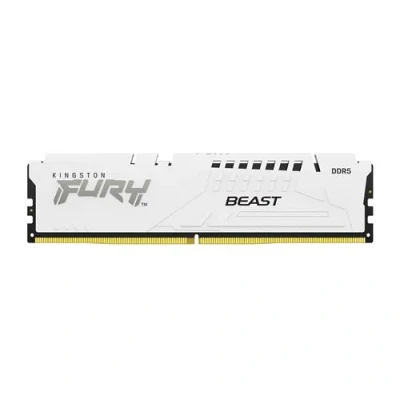 Image de Kingston FURY Beast DDR5 module 16 Go DIMM 288 broches 2600 MHz / PC5 41600 CL40 1.25 V mémoire sans tampon on die ECC blanc