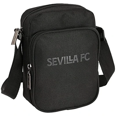 Afbeelding van Schoudertas Sevilla Fútbol Club Teen 16 x 22 6 cm Zwart