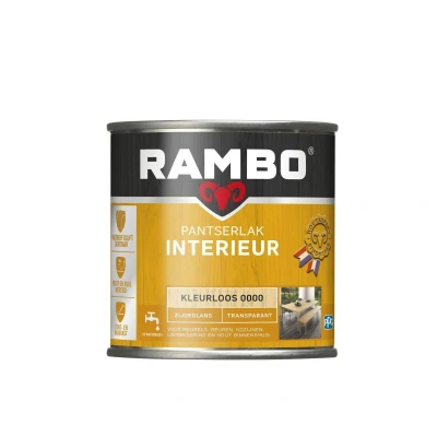 Afbeelding van Rambo Interieur Lak Transparant Zijdeglans Kleurloos 0000 1,25 liter