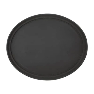 Afbeelding van Olympia Kristallon ovaal anti slip dienblad zwart polypropyleen 68,5cm