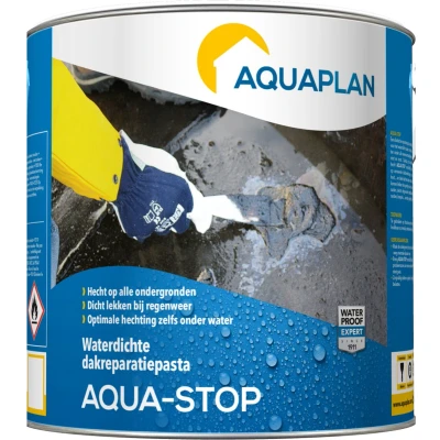 Afbeelding van Aquaplan aqua stop waterdichte dakreparatiepasta 2,5 kg