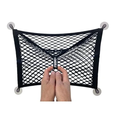 Afbeelding van easysac FixSac 3 Opbergnet voor bevestiging met zuignappen, bedrijfsvoertuigen, campers, caravans, boten ... (45 x 40 cm)