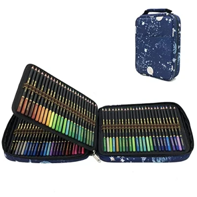 Afbeelding van WGOT Aquarelkleurpotloden, 120 stuks, aquarelpotloden voor kunsttekenen in heldere geassorteerde tinten, ideaal volwassenen, beginnende en professionele kunstenaars