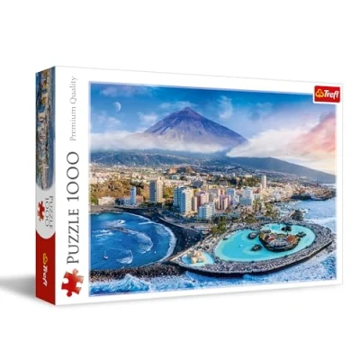 Afbeelding van Trefl Uitzicht op Tenerife, Spanje puzzel 1000 stukjes DIY met landschap, creatief entertainment, vrije tijd, klassieke voor volwassenen en kinderen vanaf 12 jaar