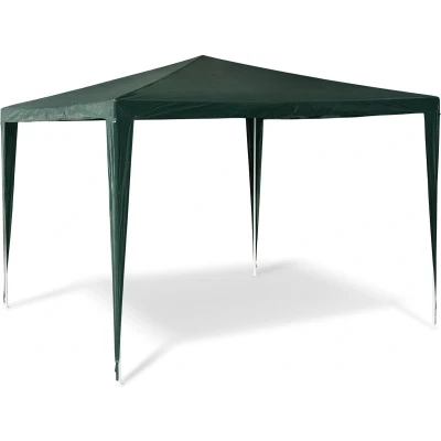 Afbeelding van Relaxdays partytent 2,5 x 3 m tuintent paviljoen vierkant feesttent camping groen