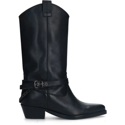 Afbeelding van sacha MIT Schnalle Cowboy/Bikerlaarzen, Dames, Maat: 36, Black Schoenen