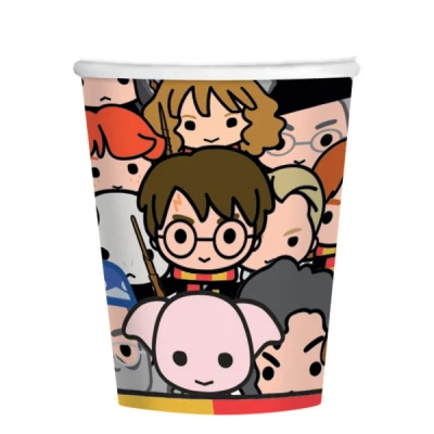 Afbeelding van Harry Potter bekers Cartoon 250ml 8 stuks