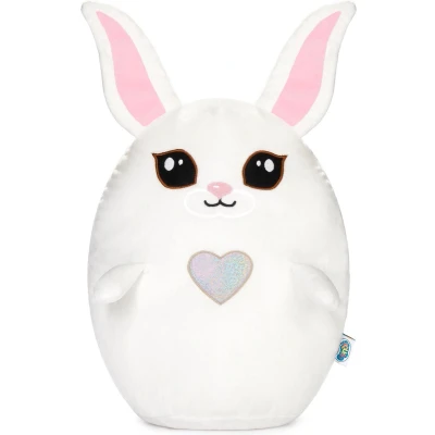 Afbeelding van SQUISHBRUBIES Hazel de haas Superzachte Pluche Knuffel Kawaii Squishy Speelgoed 35 cm wit