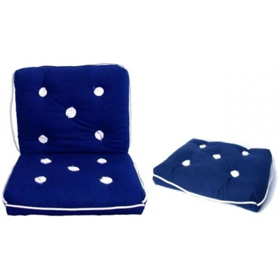 Afbeelding van Kapok kussen blauw enkel