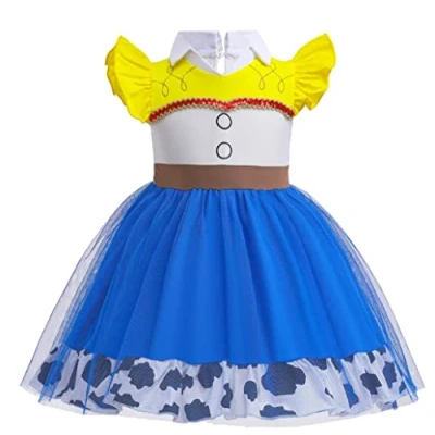 Afbeelding van Lito Angels Kostuum voor baby&#039;s, meisjes, verjaardag, feest, carnaval, katoen, casual, zomer, maat 6 12 maanden (etiket van stof 80)
