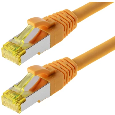 Afbeelding van CAT6a S/FTP PIMF LSZH Geel 30 meter Netwerkkabel Computerkabel Kabel