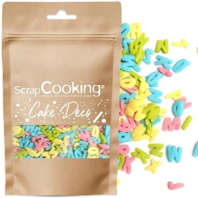 Afbeelding van Scrap Cooking Zoete Decors Alfabet, 55 g