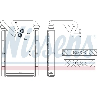 Afbeelding van Nissens Kachelradiateur 707094