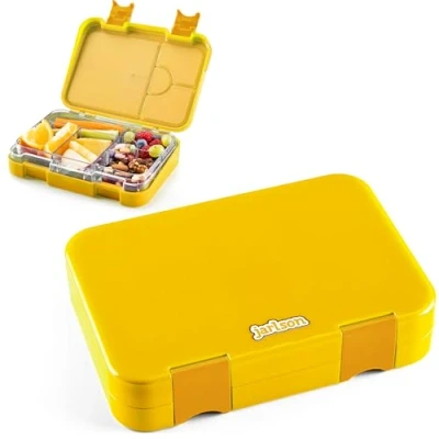 Afbeelding van Jarlson TONI lunchbox voor kinderen, met 6 vakken, bento box, BPA vrij, school en kleuterschool, kindertuin, escuela
