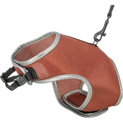 Afbeelding van Trixie softtuig voor kat met riem roest 24 42x120 cm