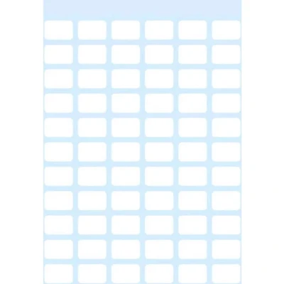 Afbeelding van Etiket HERMA 3610 8x12mm wit 462 stuks Blister a 7 vel 10