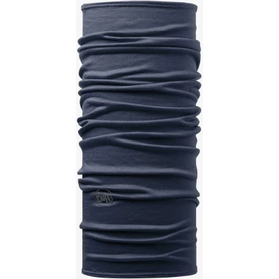 Afbeelding van Buff Merino Lightweight Col Solid Denim Blauw Outdoor Sjaal