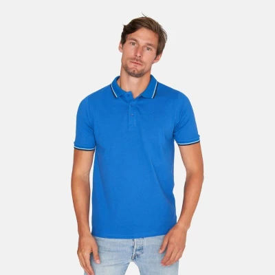 Afbeelding van Mario Russo Polo Shirt Edward heren Poloshirts Katoen Klassiek Blauw