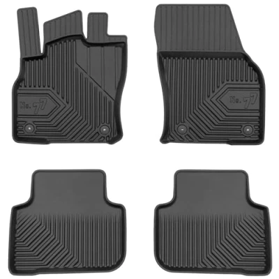 Afbeelding van M MOTOS rubberen vloermatten voor Audi Q3 Sportback vanaf 2019 Maak autorijden comfortabeler met de zwarte antislip automat No.77 Vloermat alle weersomstandigheden, bescherming tegen vuil