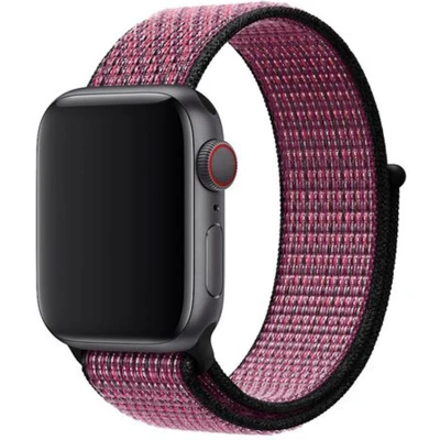 Afbeelding van Apple origineel Nike Sport Loop Watch 38mm / 40mm 41mm Pink Blast True Berry MWTW2ZM/A