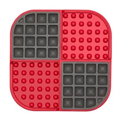 Afbeelding van LickiMat Slomo Hondenbak Likmat / Anti schrok Slowfeeder voor Hond Roze 20 cm