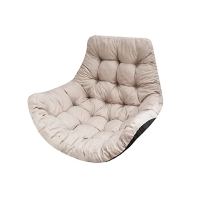 Afbeelding van kussen voor hangstoel, hangschommel/rotan kussen, vulling, hangmand, schommelmand, rugkussen, kleur beige