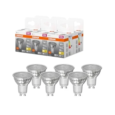 Afbeelding van OSRAM Set van 6 LED reflectoren, GU6 fitting, warm wit, 2700 K, 6,90 W komt overeen met 80 W, STAR PAR16