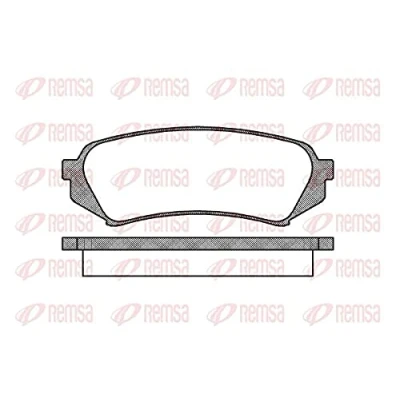 Afbeelding van REMSA 0706.00 Remblokkenset Achteras TOYOTA: Land Cruiser 200, Amazon, LEXUS: RX II