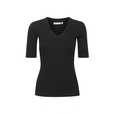 Afbeelding van Inwear Dagnaiw V Tshirt basic, Dames, Maat: Medium, Black