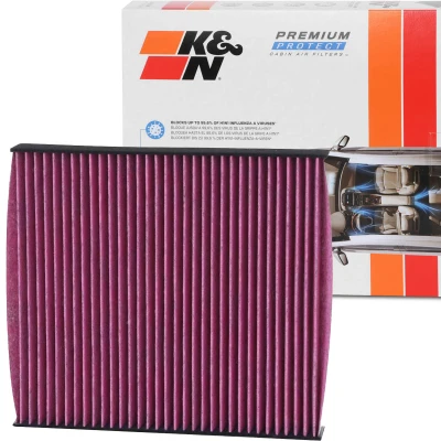 Afbeelding van K&amp;N Filters DVF5076 Interieurfilter Carbon filter 220 29 Vierkant NISSAN: Almera II Hatchback, Tino, Primera Saloon, LEXUS: IS 3, GS IV