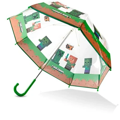Afbeelding van Minecraft paraplu voor kinderen, jongens, meisjes, gamer, opvouwbaar, officiële accessoires