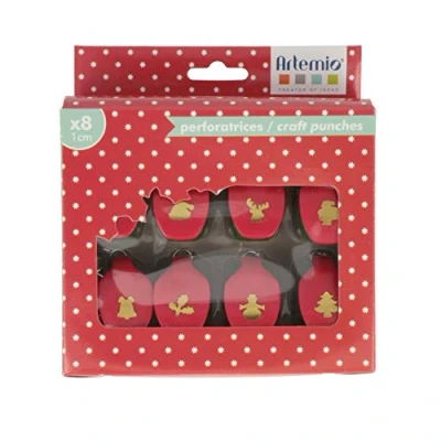 Afbeelding van Artemio 8 mini ponsen kerst 1 cm