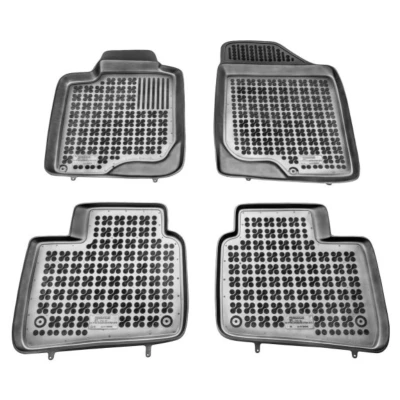 Afbeelding van REZAW PLAST 201015 Vloermatset Rubber voor en achter Zwart