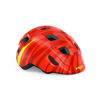 Afbeelding van MET Hooray Kinderhelm Fietshelm Kinderen Maat XS/S (46 52cm) Black Flames Glossy