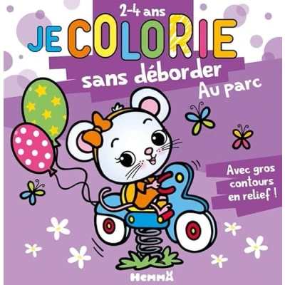 Afbeelding van Je colorie sans déborder Au parc: Avec gros contours en relief !