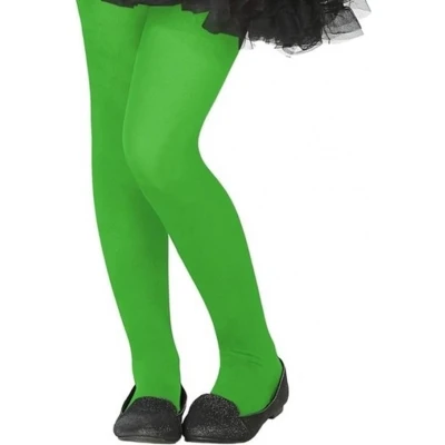 Afbeelding van Neon groene verkleed panty voor kinderen