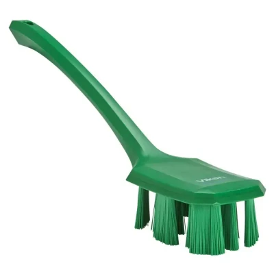 Afbeelding van Vikan Dishwashing Brushes UST Dish Brush with Long Handle Green Hard Fibers 395mm