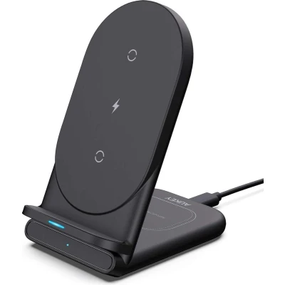 Afbeelding van Aukey 2 in 1 Wireless Charging Stand zwart LC A2 B