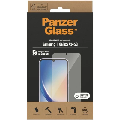 Afbeelding van PanzerGlass Gehard Glas Edge To Screenprotector Samsung Galaxy A34 5G