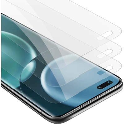 Afbeelding van Cadorabo 3x Screenprotector geschikt voor Honor MAGIC 4 PRO Beschermende Pantser Film in KRISTALHELDER Getemperd (Tempered) Display beschermend glas 9H hardheid met 3D Touch