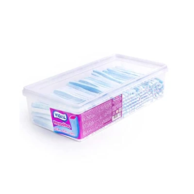 Afbeelding van Vidal Framboos streep dranken, geschenk, vulling: blauw en roze, 200 stuks