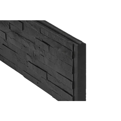 Afbeelding van Motiefplaat leisteen antraciet gecoat 26 x 3.5 184 cm