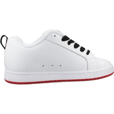 Afbeelding van DC Shoes Court Graffik Sneakers laag, Maat: 45, White/red/black Leer